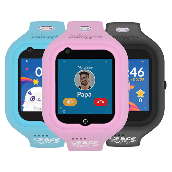 soymomo-smartwatch-infantil-space-lite-rosado-negro-celeste-llamada-frontal